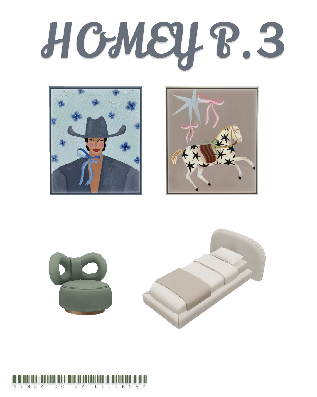Галерея мода Набор для спальни Homey Part 3 #2